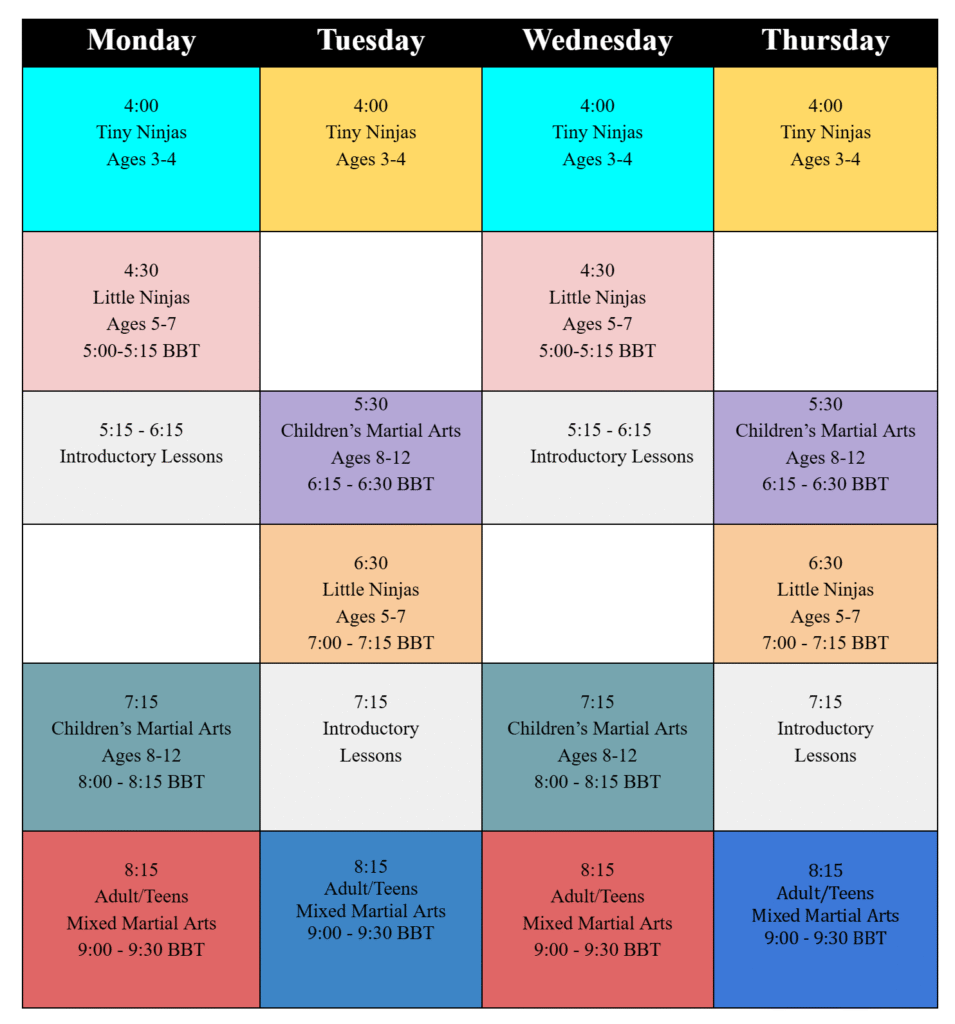 Class Schedule