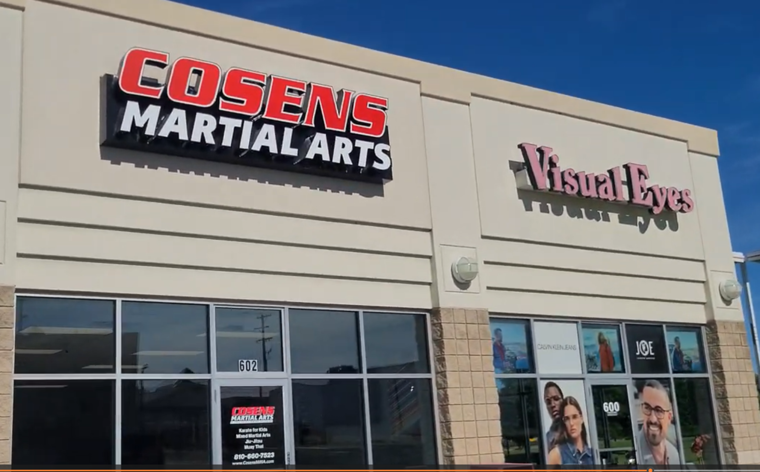 Front entrance of Cosens Martial Arts Lapeer